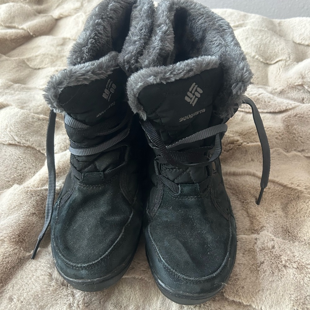 Columbia Black Fur-Lined Boots